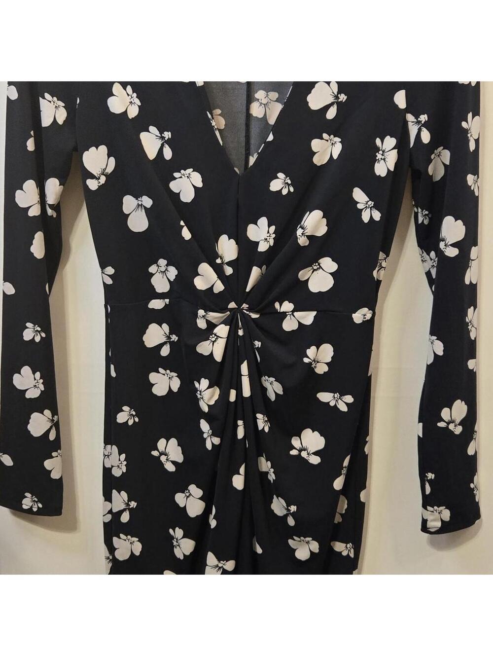 VTG Victoria's Secret Moda International Floral Twist Front Dress
